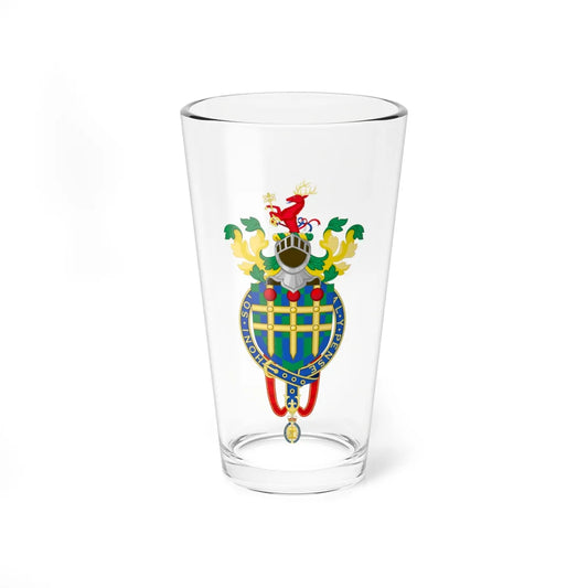 Coat of Arms of John Major (Spain) (Coat of Arms) Pint Glass 16oz 16oz - Go Mug Yourself