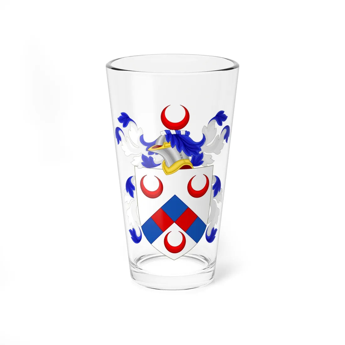 Coat of Arms of John Rutledge (United States) (Coat of Arms) Pint Glass 16oz 16oz - Go Mug Yourself