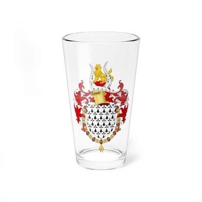 Coat of Arms of John V of Bretagne Order of the Golden Fleece (Netherlands) (Coat of Arms) Pint Glass 16oz 16oz - Go Mug Yourself