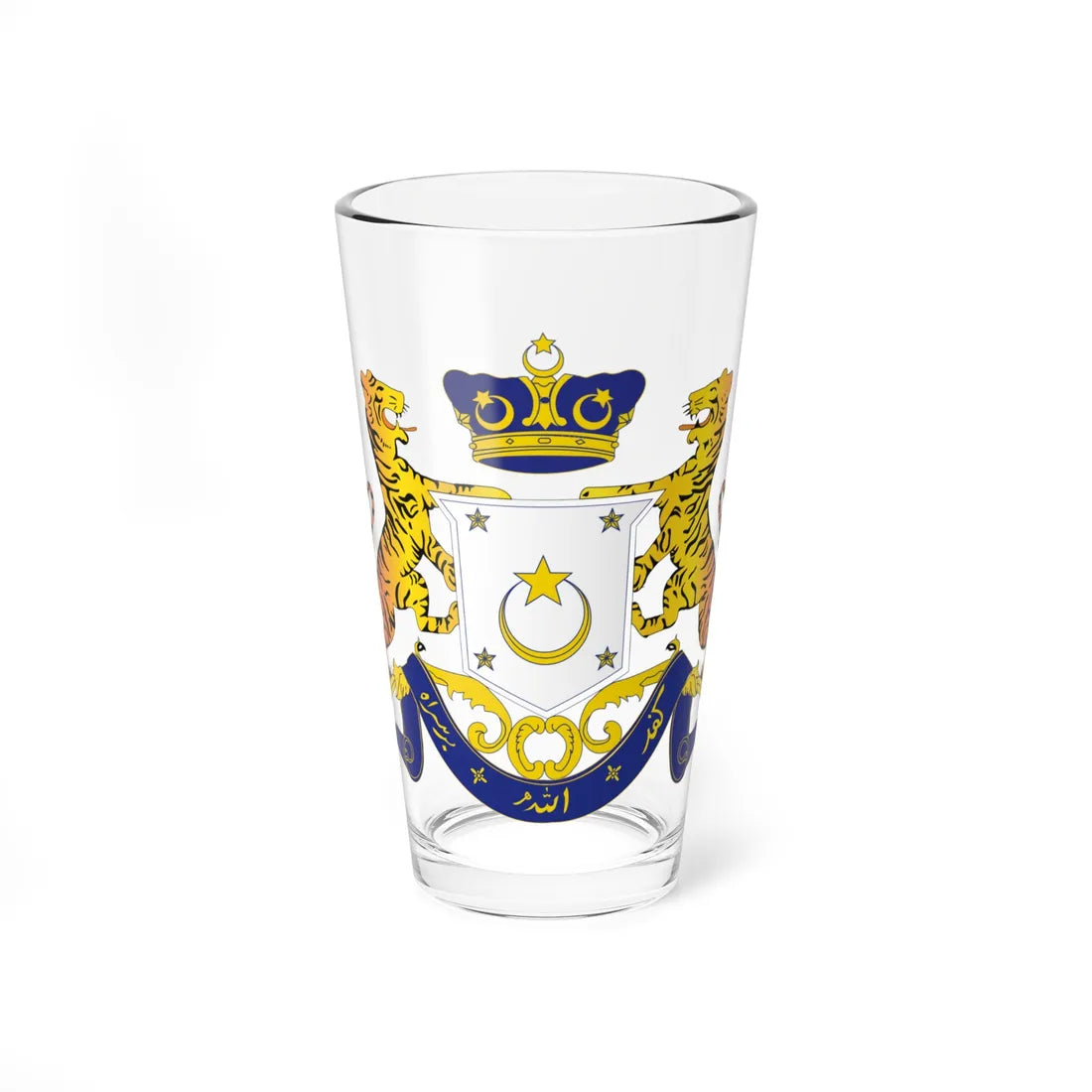 Coat of arms of Johor (Malaysia) (Coat of Arms) Pint Glass 16oz 16oz - Go Mug Yourself