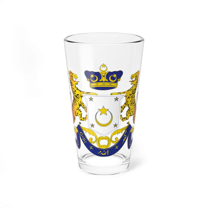 Coat of arms of Johor (Malaysia) (Coat of Arms) Pint Glass 16oz 16oz - Go Mug Yourself