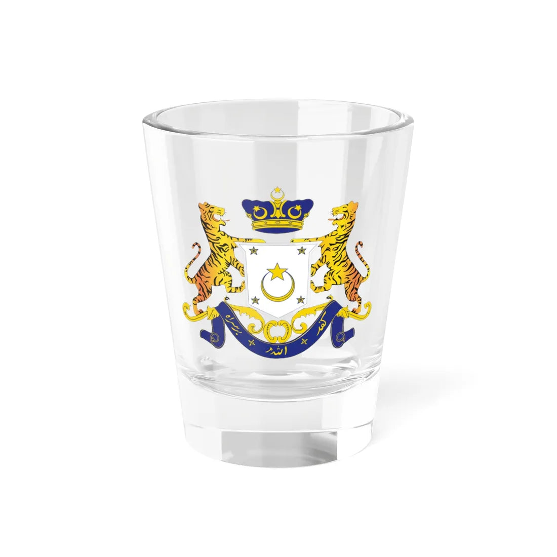 Coat of arms of Johor (Malaysia) (Coat of Arms) Shot Glass 1.5oz 1.5oz - Go Mug Yourself