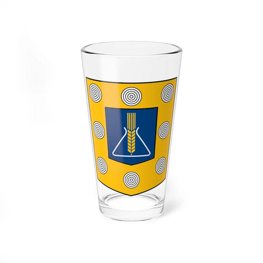 Coat of arms of Jonava 1970 (Lithuania) (Coat of Arms) Pint Glass 16oz 16oz - Go Mug Yourself