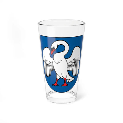Coat of arms of Jonava Lithuania (Lithuania) (Coat of Arms) Pint Glass 16oz 16oz - Go Mug Yourself