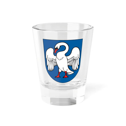 Coat of arms of Jonava Lithuania (Lithuania) (Coat of Arms) Shot Glass 1.5oz 1.5oz - Go Mug Yourself