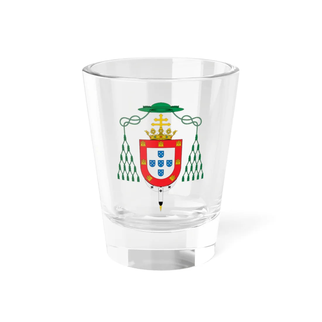 Coat of arms of José de Bragança Gaspar de Bragança (Portugal) (Coat of Arms) Shot Glass 1.5oz 1.5oz - Go Mug Yourself
