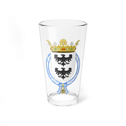 Coat of Arms of José Toribio Marquis of Larraín (Chile) (Coat of Arms) Pint Glass 16oz 16oz - Go Mug Yourself