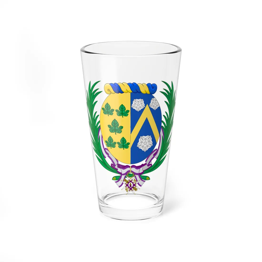 Coat of Arms of Josefa Julia Bouquet (Argentina) (Coat of Arms) Pint Glass 16oz 16oz - Go Mug Yourself