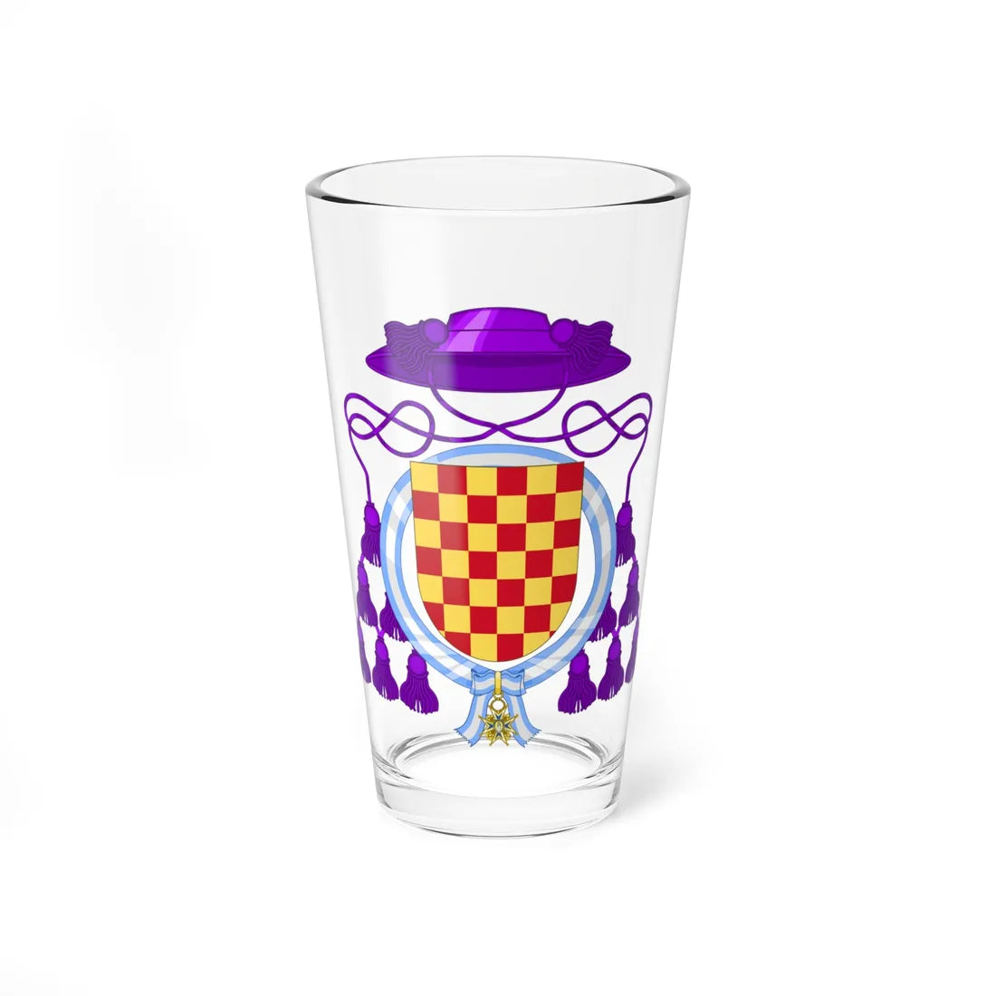 Coat of Arms of Josemaría Escrivá Order of Charles III (Spain) (Coat of Arms) Pint Glass 16oz 16oz - Go Mug Yourself