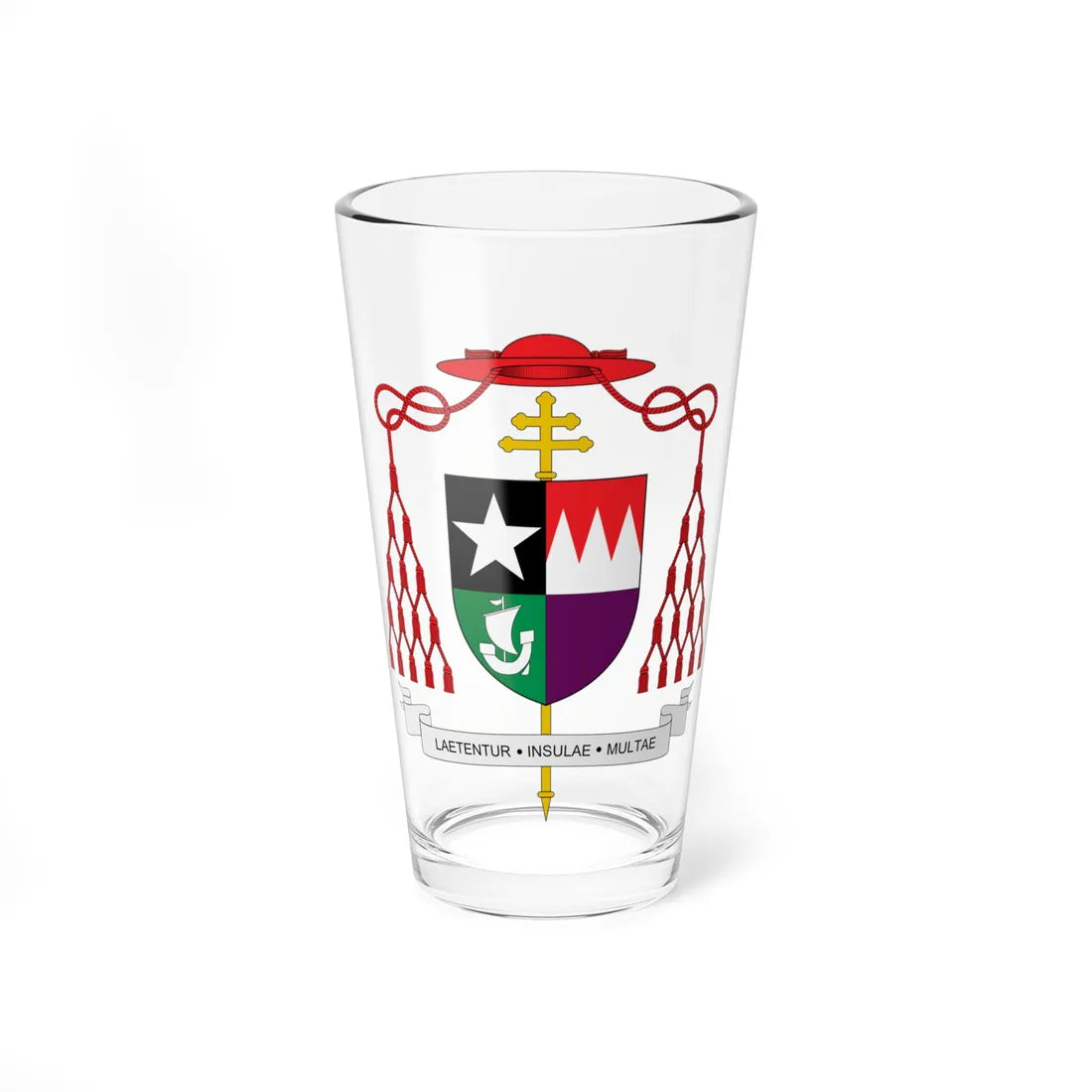 Coat of arms of Joseph Asajiro Satowaki (Japan) (Coat of Arms) Pint Glass 16oz 16oz - Go Mug Yourself