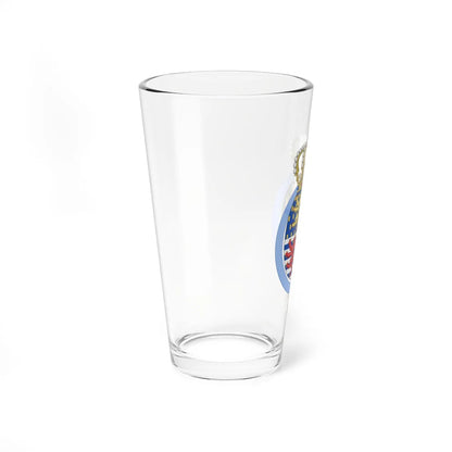 Coat of arms of Josephine Charlotte of Luxembourg Order of Seraphim (Luxembourg) (Coat of Arms) Pint Glass 16oz - Go Mug Yourself