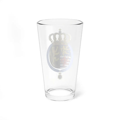 Coat of arms of Josephine Charlotte of Luxembourg Order of Seraphim (Luxembourg) (Coat of Arms) Pint Glass 16oz - Go Mug Yourself