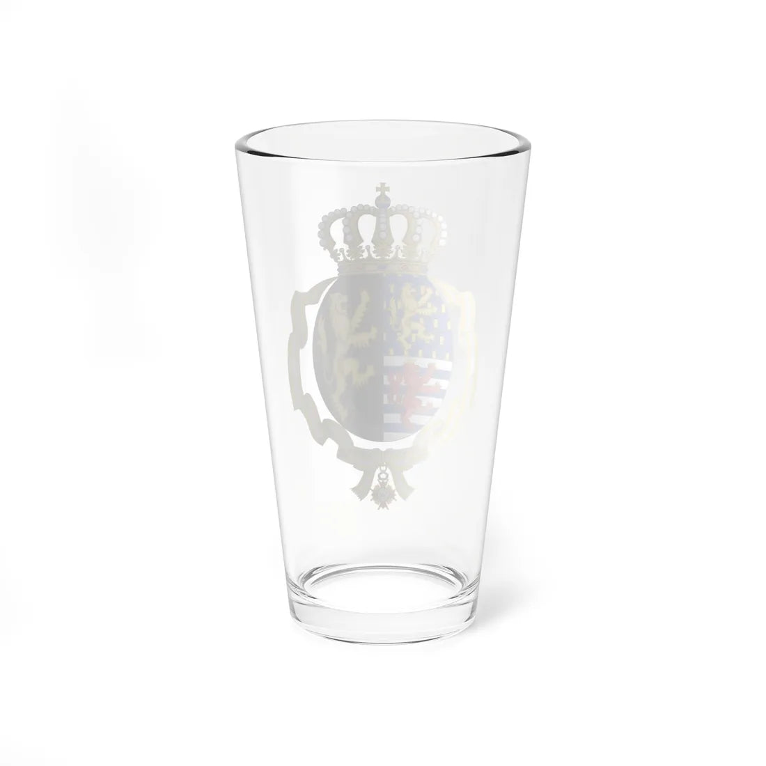 Coat of arms of Joséphine Charlotte of Luxembourg Order of Isabella the Catholic (Luxembourg) (Coat of Arms) Pint Glass 16oz - Go Mug Yourself