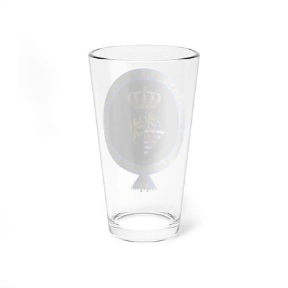 Coat of arms of Joséphine Charlotte of Luxembourg Order of the Elephant (Luxembourg) (Coat of Arms) Pint Glass 16oz - Go Mug Yourself