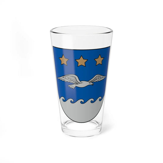 Coat of Arms of Jūrmala (Latvia) (Coat of Arms) Pint Glass 16oz 16oz - Go Mug Yourself