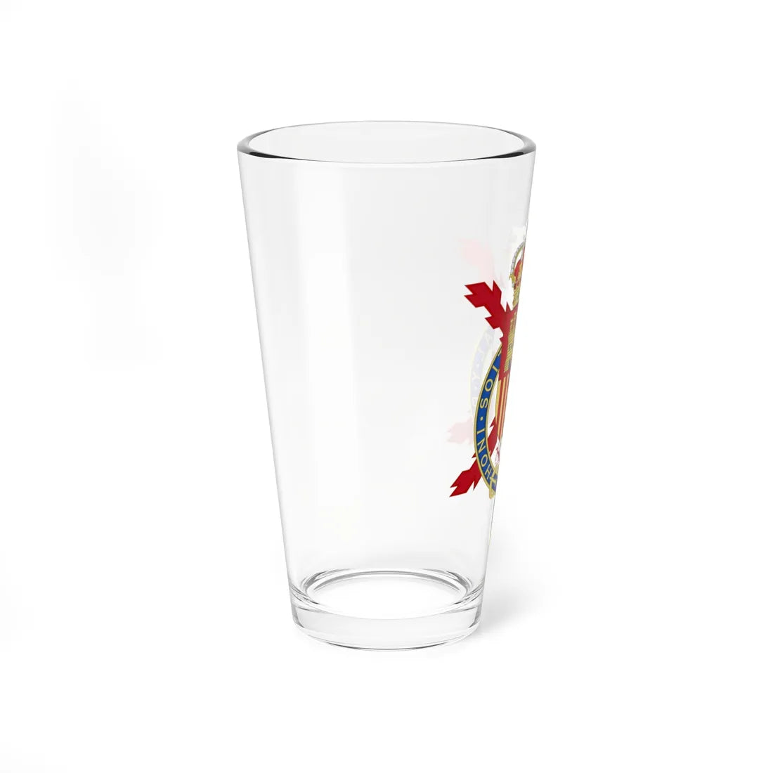 Coat of Arms of Juan Carlos I of Spain Member of the Garter Variant (United Kingdom) (Coat of Arms) Pint Glass 16oz - Go Mug Yourself