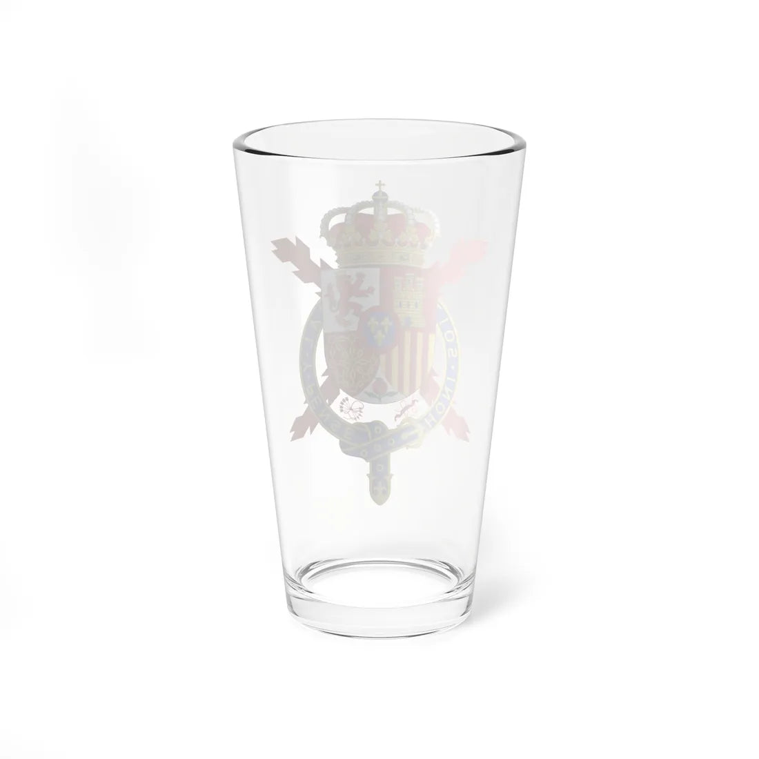 Coat of Arms of Juan Carlos I of Spain Member of the Garter Variant (United Kingdom) (Coat of Arms) Pint Glass 16oz - Go Mug Yourself