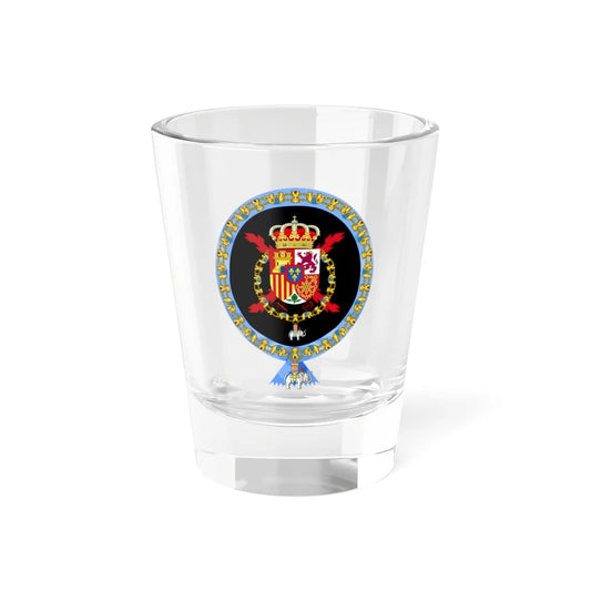 Coat of Arms of Juan Carlos I of Spain Order of the Elephant Variant (Denmark) (Coat of Arms) Shot Glass 1.5oz 1.5oz - Go Mug Yourself