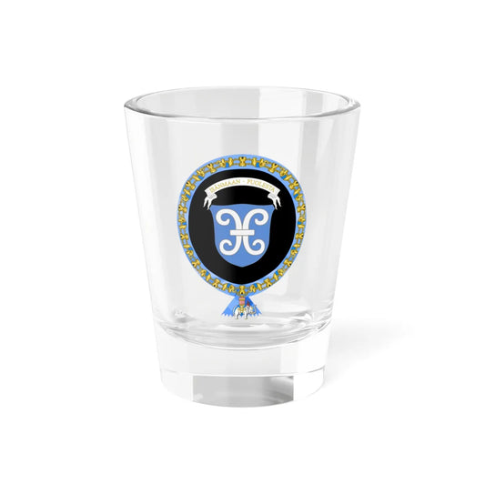 Coat of Arms of Juho Kusti Paasikivi Order of the Elephant (Denmark) (Coat of Arms) Shot Glass 1.5oz 1.5oz - Go Mug Yourself