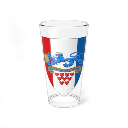 Coat of arms of Jutland Dragoon Regiment (Denmark) (Coat of Arms) Pint Glass 16oz 16oz - Go Mug Yourself
