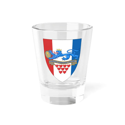 Coat of arms of Jutland Dragoon Regiment (Denmark) (Coat of Arms) Shot Glass 1.5oz 1.5oz - Go Mug Yourself