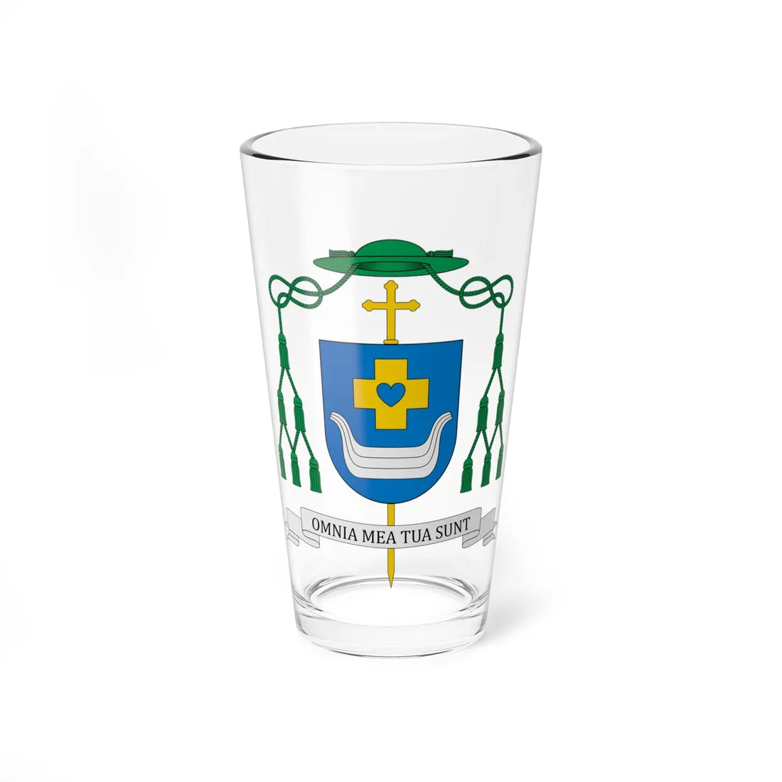 Coat of arms of Józef Wróbel (Finland) (Coat of Arms) Pint Glass 16oz 16oz - Go Mug Yourself