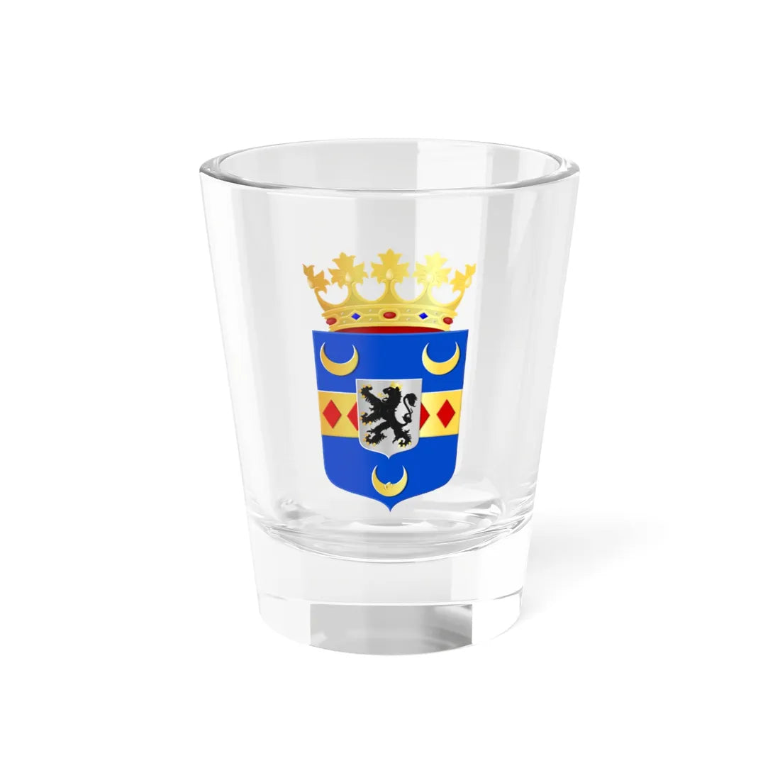 Coat of arms of Kaag en Braassem (Netherlands) (Coat of Arms) Shot Glass 1.5oz 1.5oz - Go Mug Yourself