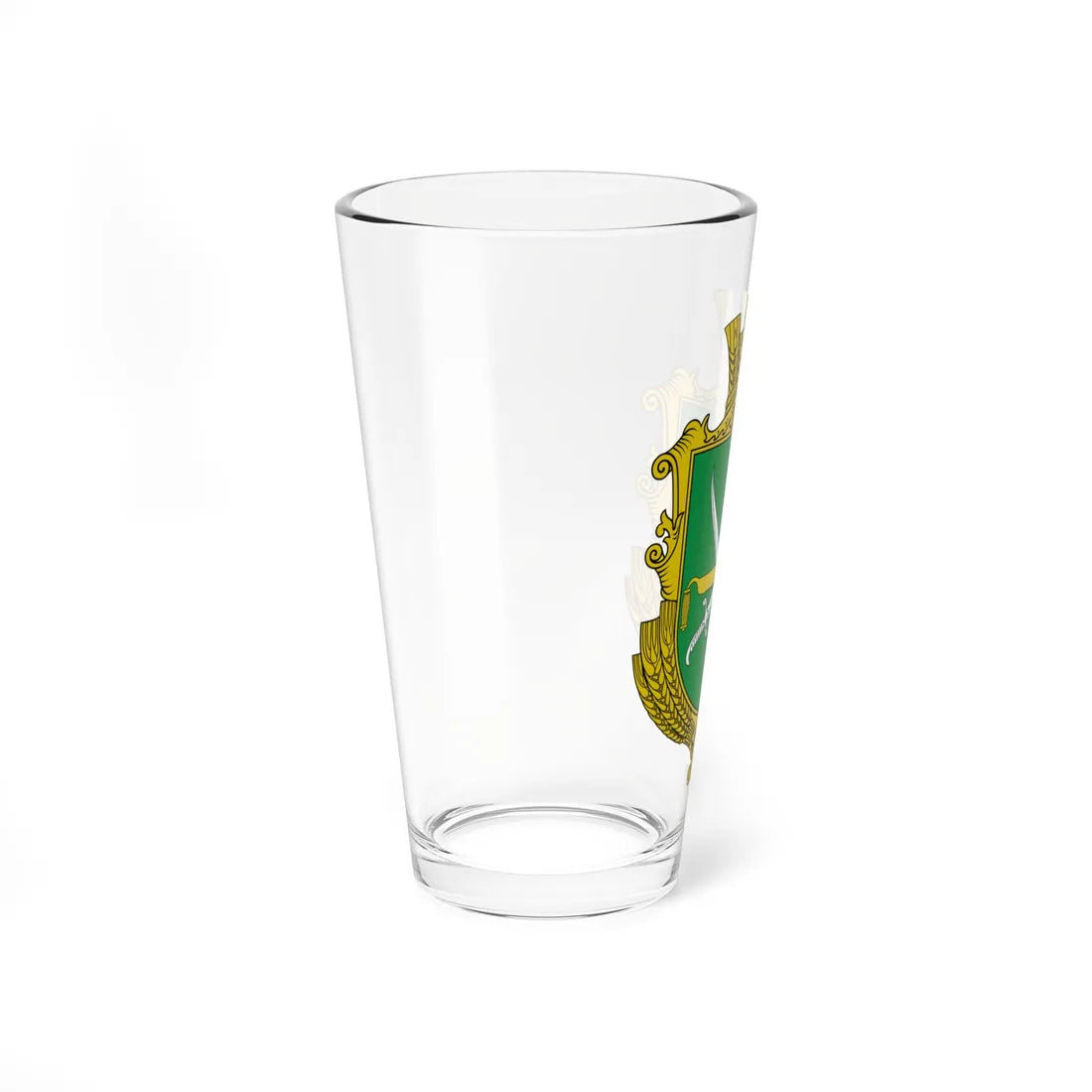 Coat of arms of Kabatnia Vinnytsia Raion (Ukraine) (Coat of Arms) Pint Glass 16oz - Go Mug Yourself