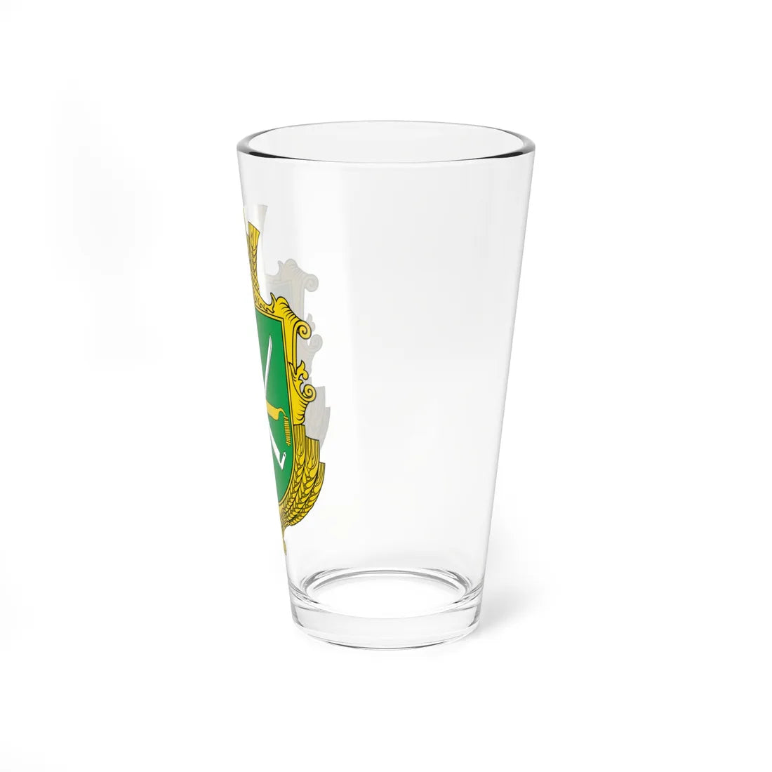 Coat of arms of Kabatnia Vinnytsia Raion (Ukraine) (Coat of Arms) Pint Glass 16oz - Go Mug Yourself