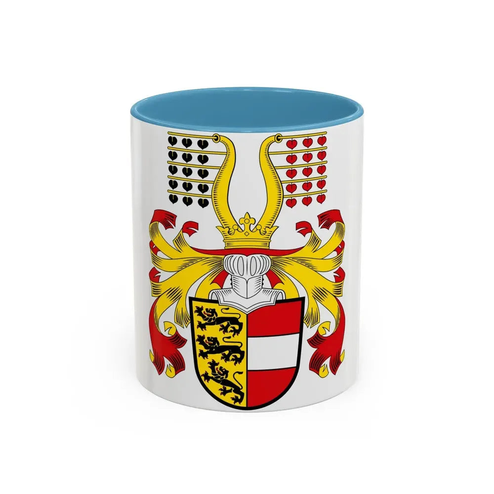 Coat of Arms of Kaernten Austria - Accent Coffee Mug 11oz Light Blue - Go Mug Yourself