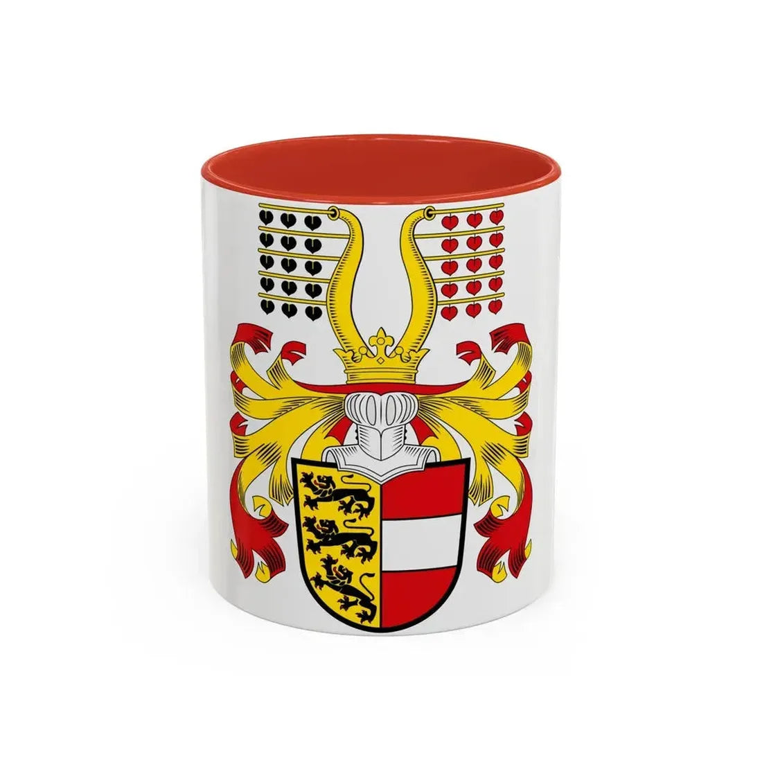 Coat of Arms of Kaernten Austria - Accent Coffee Mug 11oz Red - Go Mug Yourself