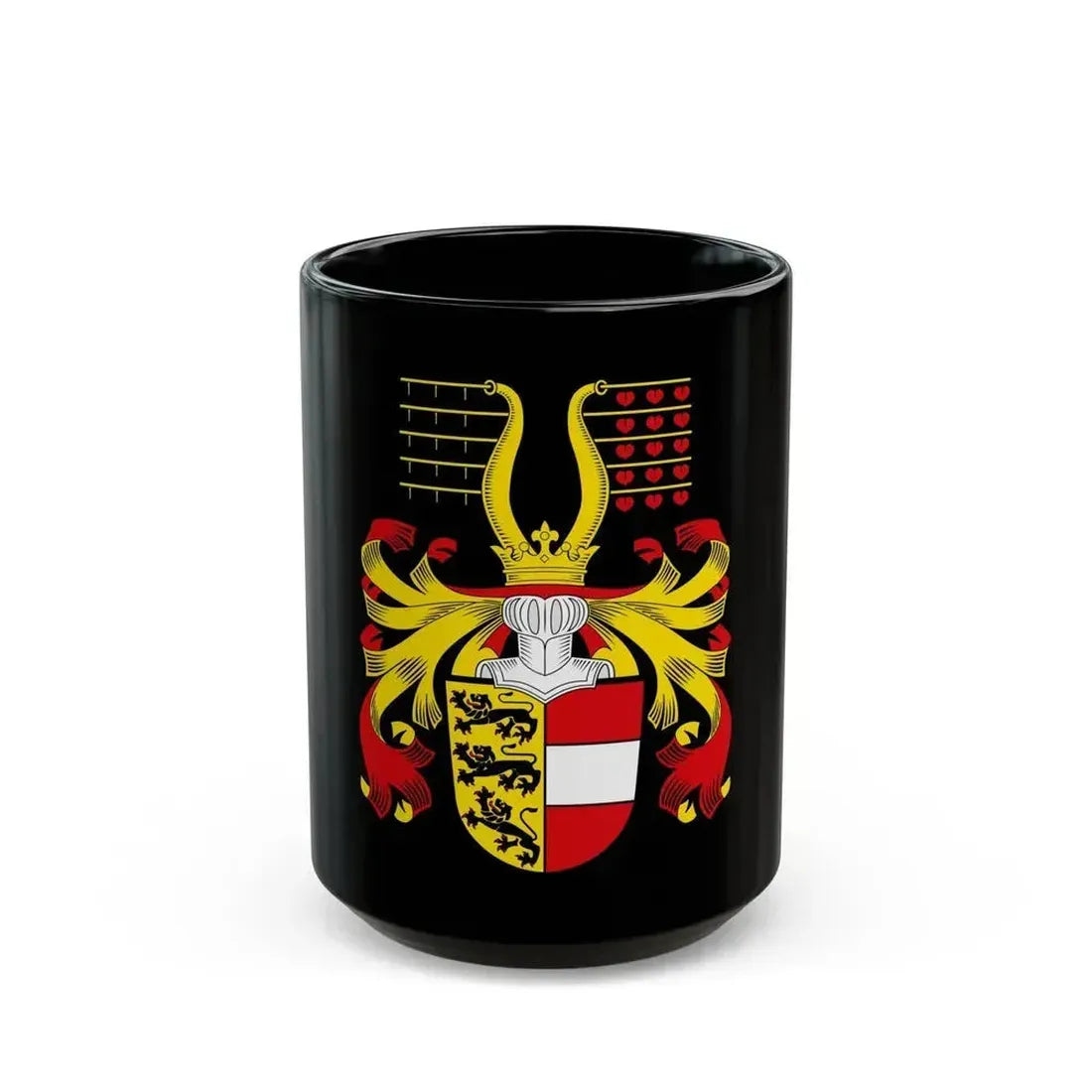 Coat of Arms of Kaernten Austria - Black Coffee Mug 15oz - Go Mug Yourself