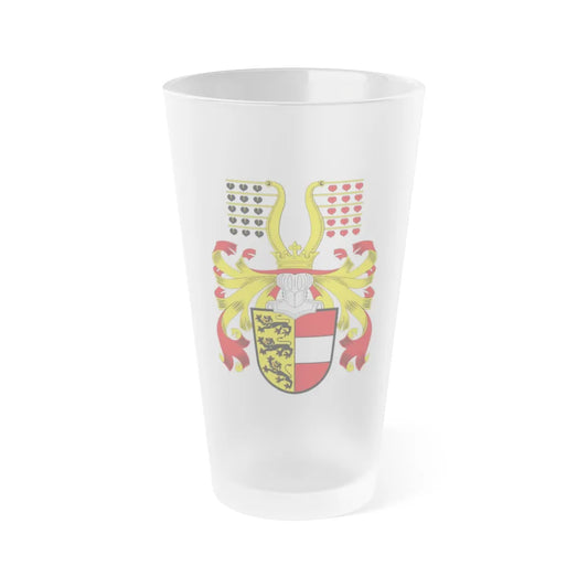 Coat of Arms of Kaernten Austria - Frosted Pint Glass 16oz-Go Mug Yourself