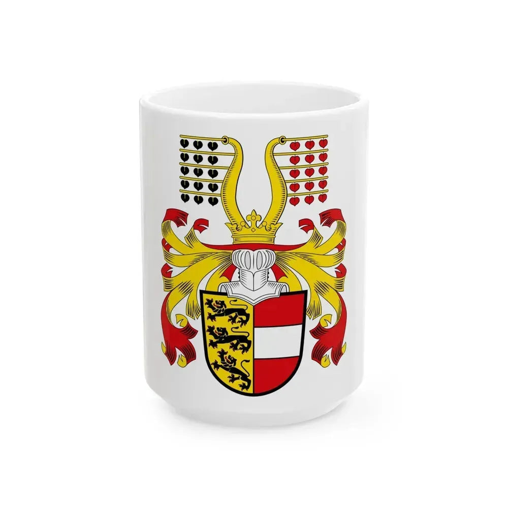 Coat of Arms of Kaernten Austria - White Coffee Mug 15oz - Go Mug Yourself