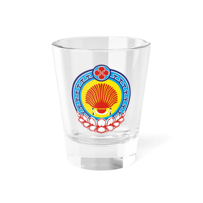 Coat of Arms of Kalmykia (Russia) (Coat of Arms) Shot Glass 1.5oz 1.5oz - Go Mug Yourself
