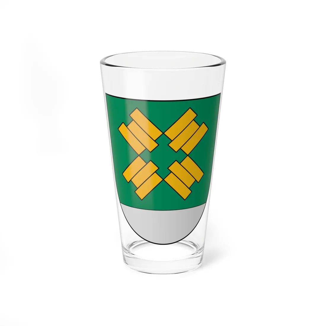 Coat of Arms of Kalnciems (Latvia) (Coat of Arms) Pint Glass 16oz 16oz - Go Mug Yourself