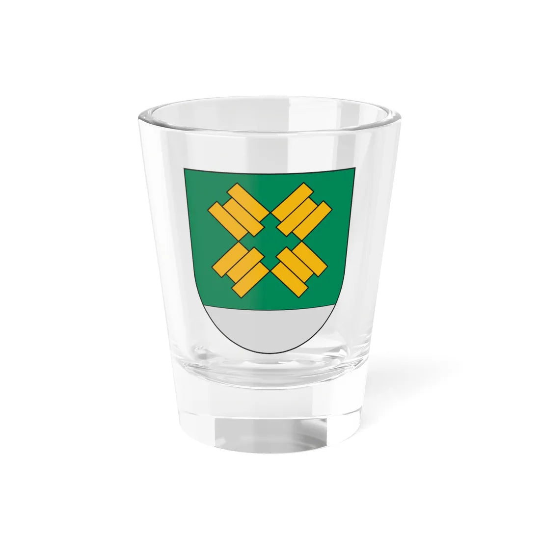 Coat of Arms of Kalnciems (Latvia) (Coat of Arms) Shot Glass 1.5oz 1.5oz - Go Mug Yourself