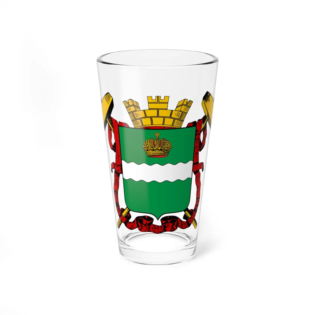 Coat of arms of Kaluga 1859 (Russia) (Coat of Arms) Pint Glass 16oz 16oz - Go Mug Yourself