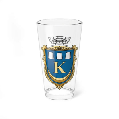 Coat of Arms of Kalush (Ukraine) (Coat of Arms) Pint Glass 16oz 16oz - Go Mug Yourself