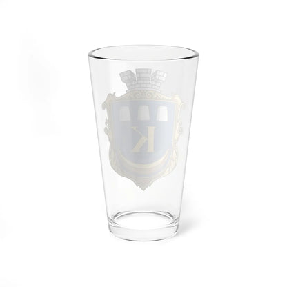 Coat of Arms of Kalush (Ukraine) (Coat of Arms) Pint Glass 16oz - Go Mug Yourself