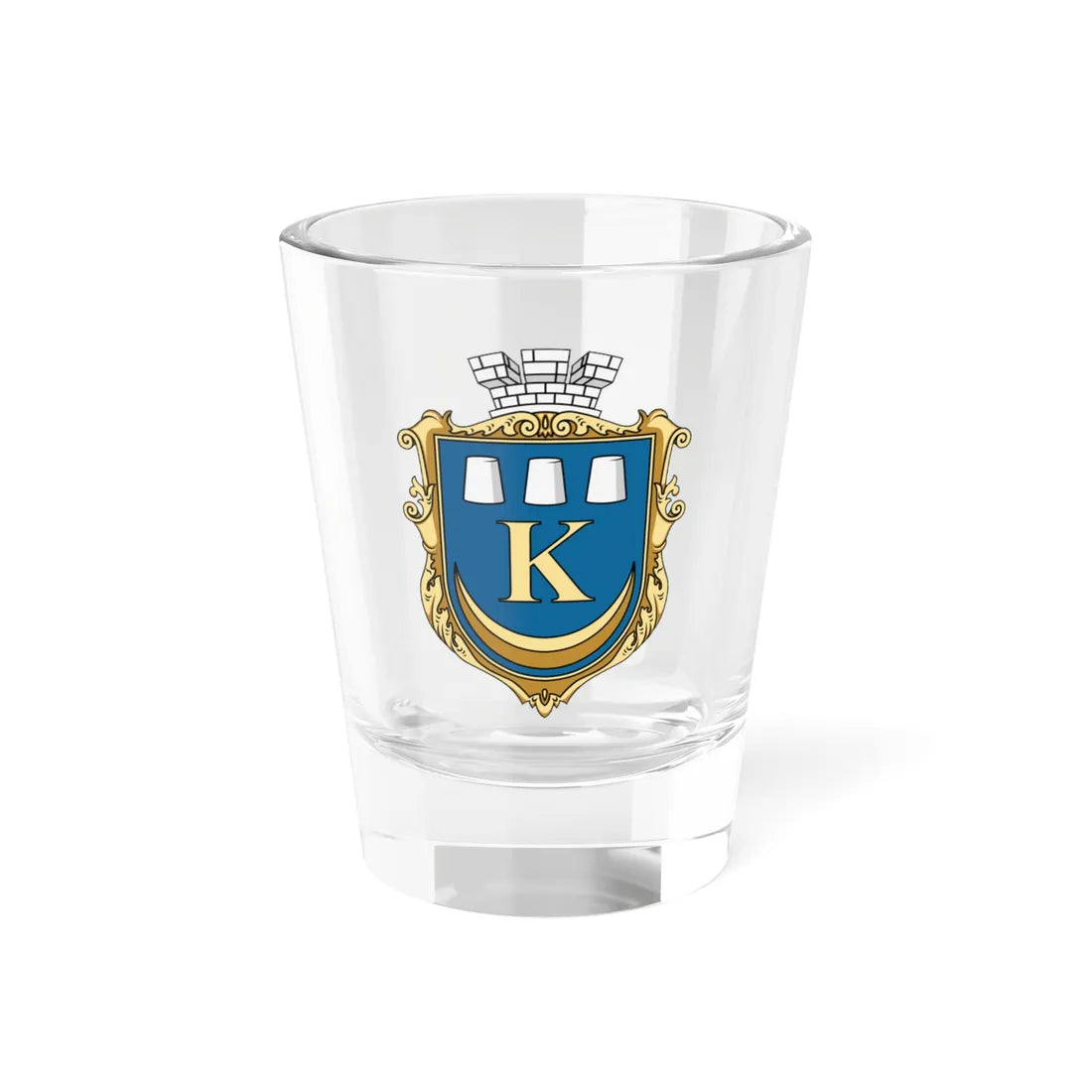 Coat of Arms of Kalush (Ukraine) (Coat of Arms) Shot Glass 1.5oz 1.5oz - Go Mug Yourself