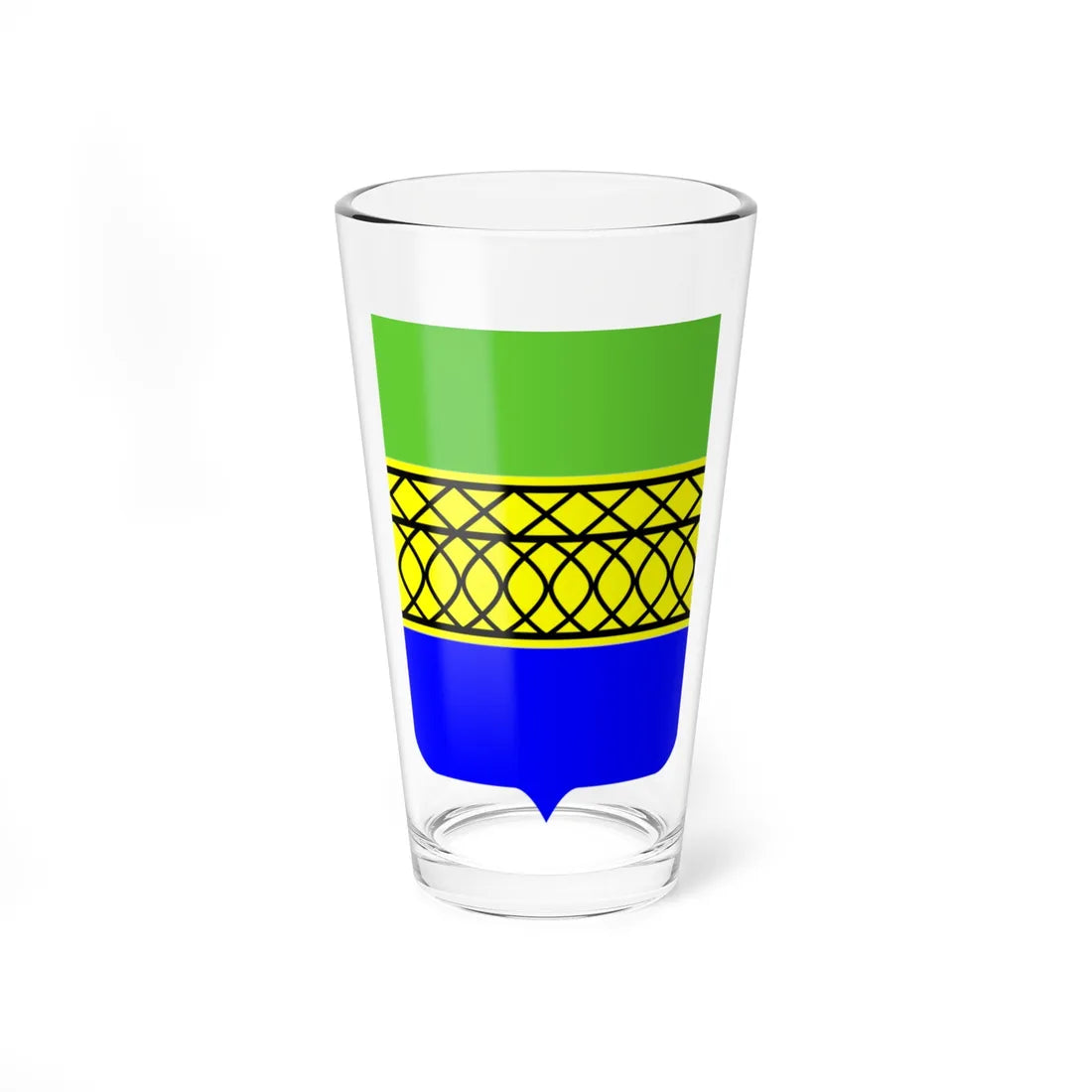 Coat of Arms of Kambarka rayon Udmurtia (Russia) (Coat of Arms) Pint Glass 16oz 16oz - Go Mug Yourself