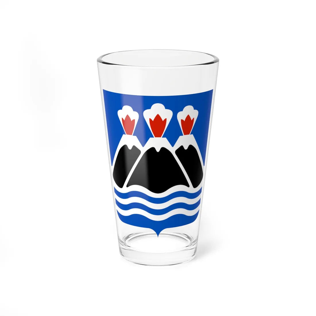 Coat of arms of Kamchatka Oblast (Russia) (Coat of Arms) Pint Glass 16oz 16oz - Go Mug Yourself
