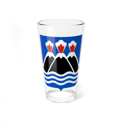 Coat of arms of Kamchatka Oblast (Russia) (Coat of Arms) Pint Glass 16oz 16oz - Go Mug Yourself