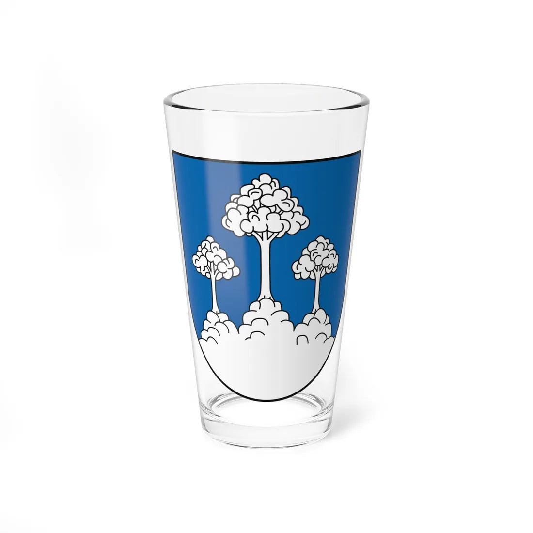 Coat of Arms of Kamenec pod Vtáčnikom (Slovakia) (Coat of Arms) Pint Glass 16oz 16oz - Go Mug Yourself