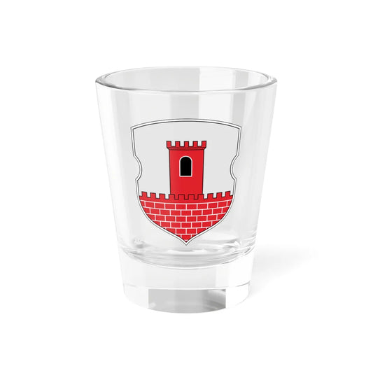 Coat of Arms of Kamianiec Belarus (Belarus) (Coat of Arms) Shot Glass 1.5oz 1.5oz - Go Mug Yourself