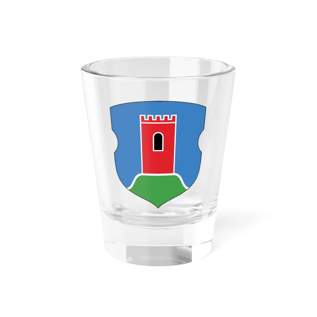 Coat of Arms of Kamianiec (Belarus) (Coat of Arms) Shot Glass 1.5oz 1.5oz - Go Mug Yourself