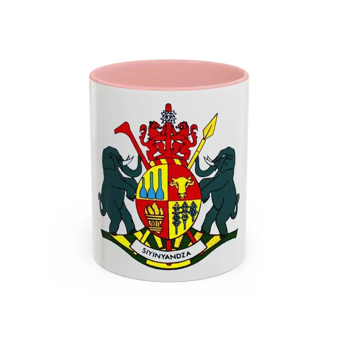 Coat of arms of KaNgwane - Accent Coffee Mug 11oz Pink - Go Mug Yourself