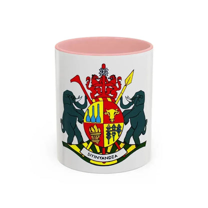 Coat of arms of KaNgwane - Accent Coffee Mug 11oz Pink - Go Mug Yourself