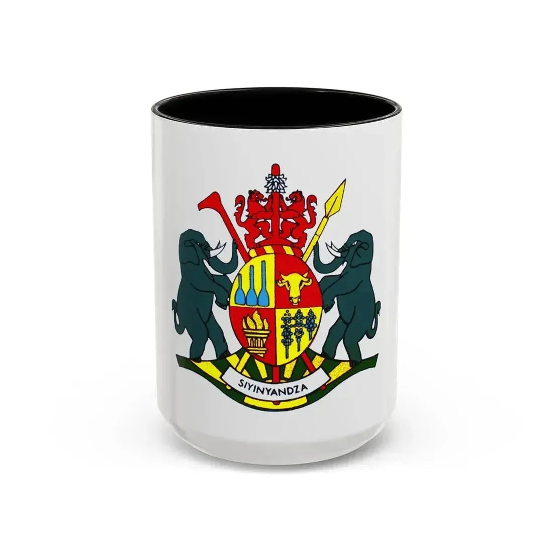 Coat of arms of KaNgwane - Accent Coffee Mug 15oz Black - Go Mug Yourself